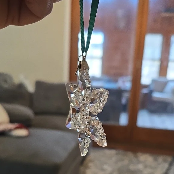 Swarovski Silver Crystal Star Ornament - Picture 2 of 4